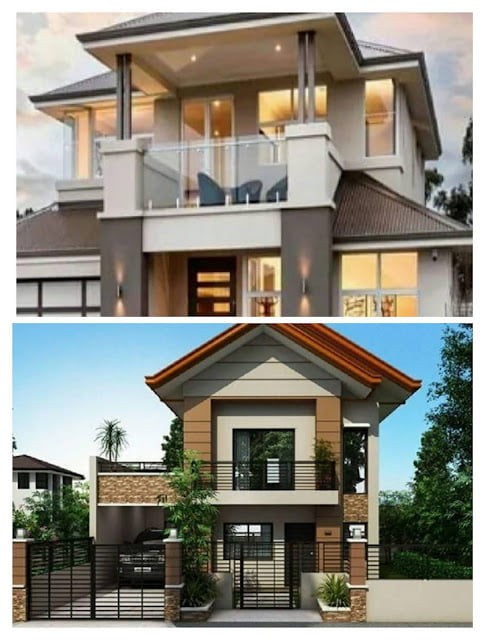 small two storey house plans with balcony