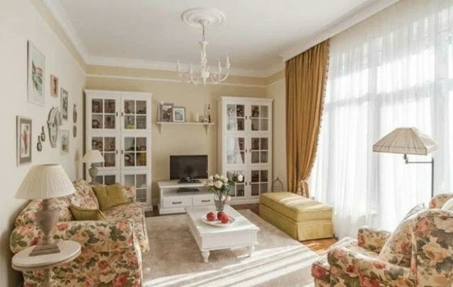 Provence style curtains for the living room Provence style curtains for the living room