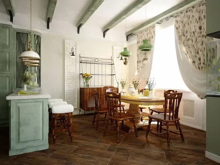 interior english style Kitchen interior english style