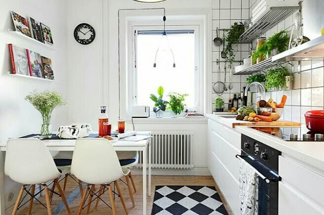 Interior design of a small kitchen Interior design of a small kitchen
