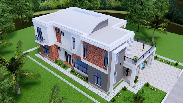 House Plan 11.5m x 21m 3 Bedrooms