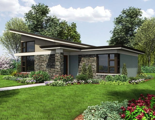 simple modern single floor house design