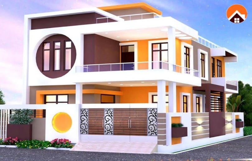double floor normal house front elevation designs double floor normal house front elevation designs