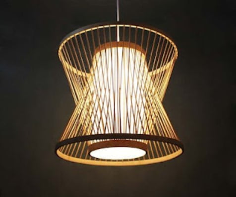 small wicker lamp shades