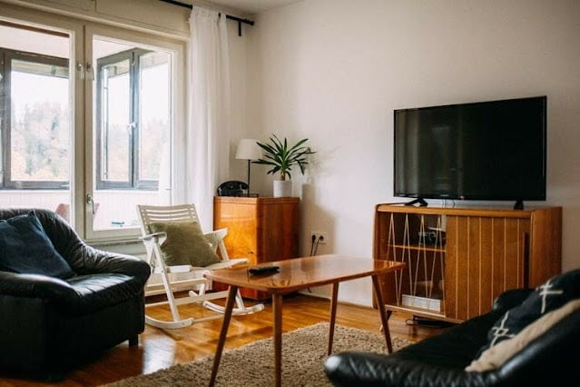 Small Wooden Minimalist TV Table