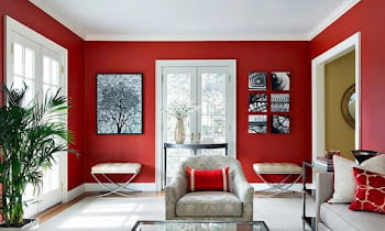 16 Red Decoration Ideas In The Living Room