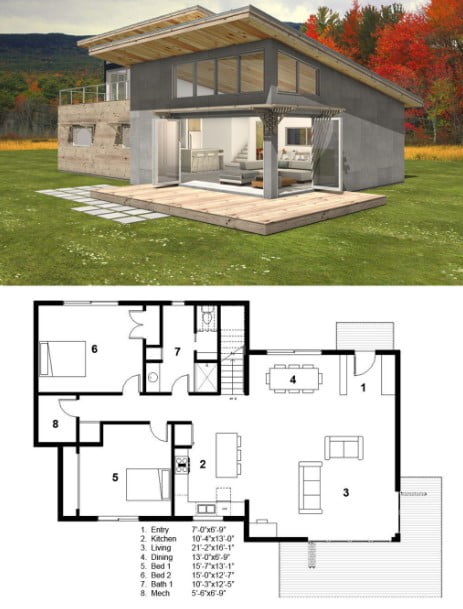 tiny house plans single level tiny house plans single level