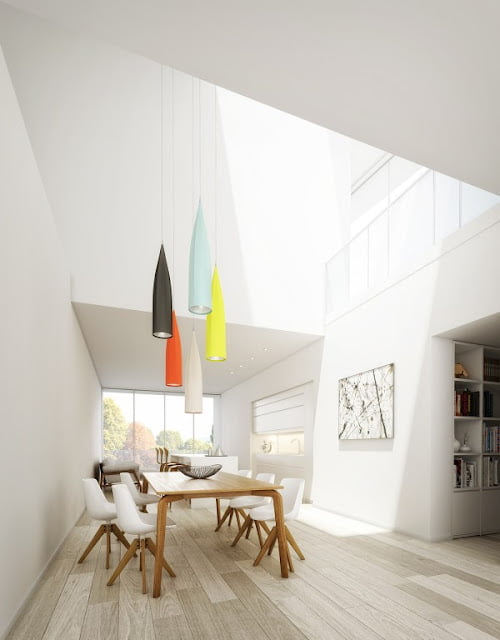 scandinavian minimalist dining room