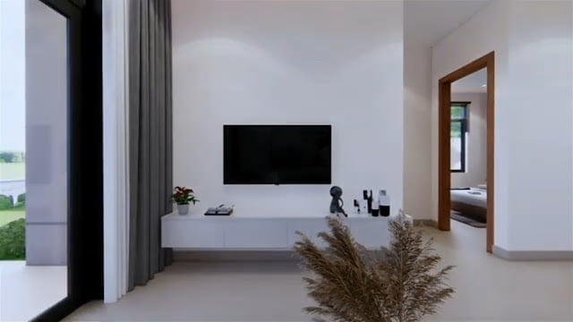 gambar ide desain rumah 7m x 11m 3 kamar