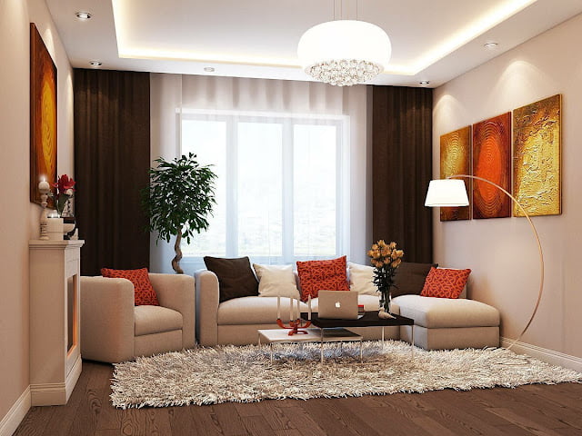 cream and brown living room ideas