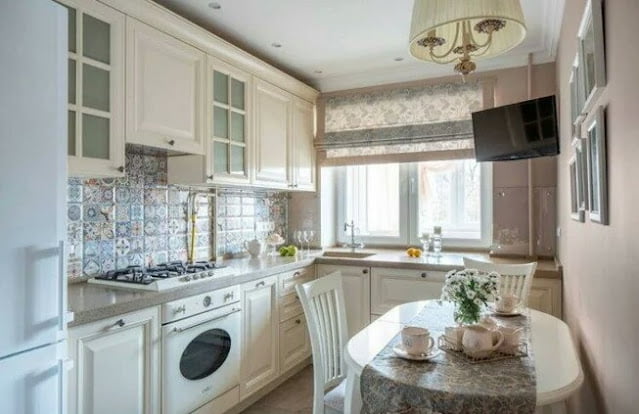 Provence style curtains for the kitchen Provence style curtains for the kitchen