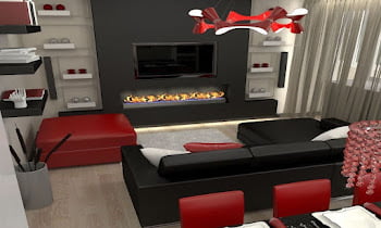 Red Black And White Living Room Decorating Ideas
