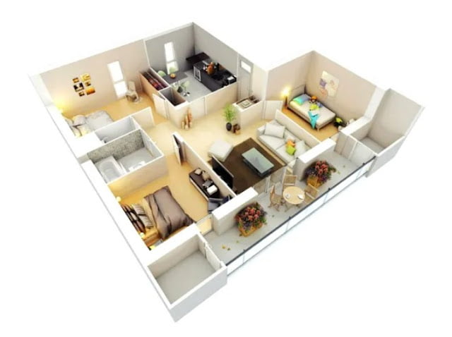 simple low budget modern 3 bedroom house design