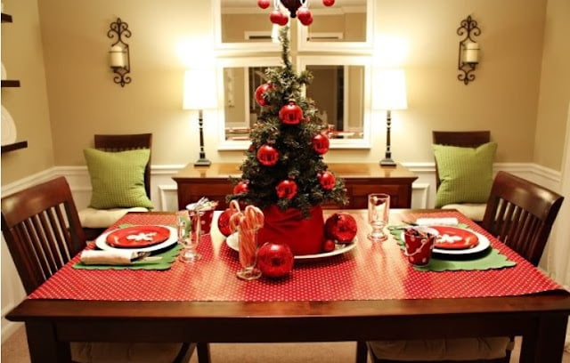 dining room christmas decor images