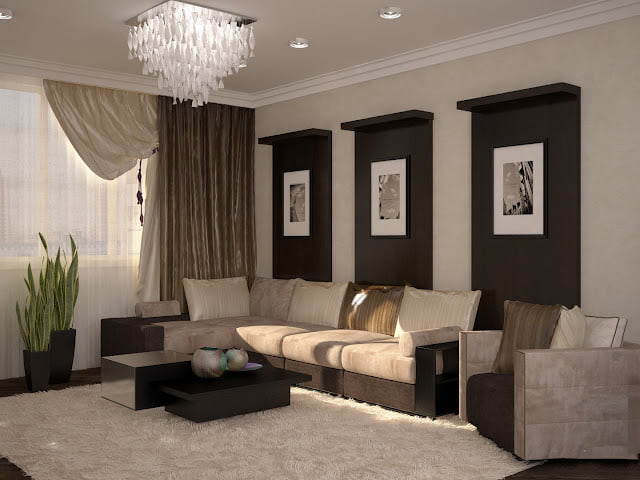 cream and brown living room ideas
