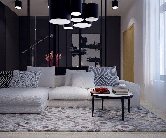 black and gray living room ideas