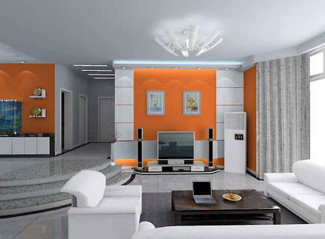 orange and grey living room ideas