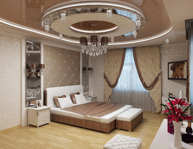 unique modern small bedroom ceiling design