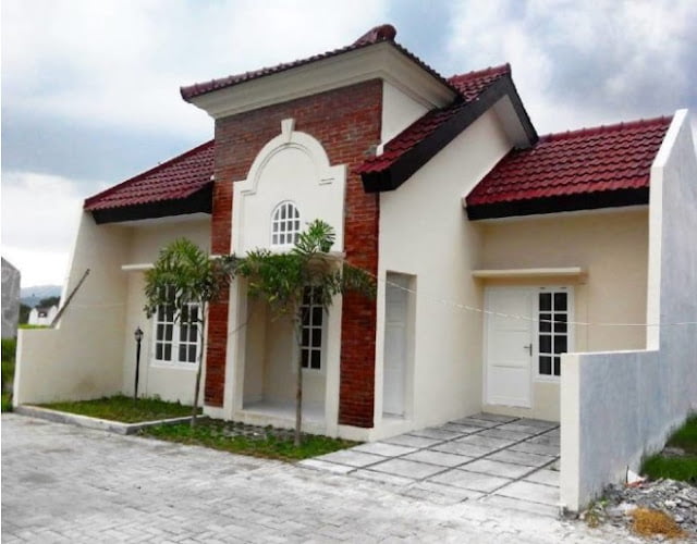 simple home design in village single floor