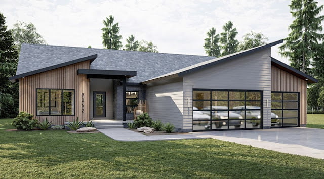 one story contemporary house plans