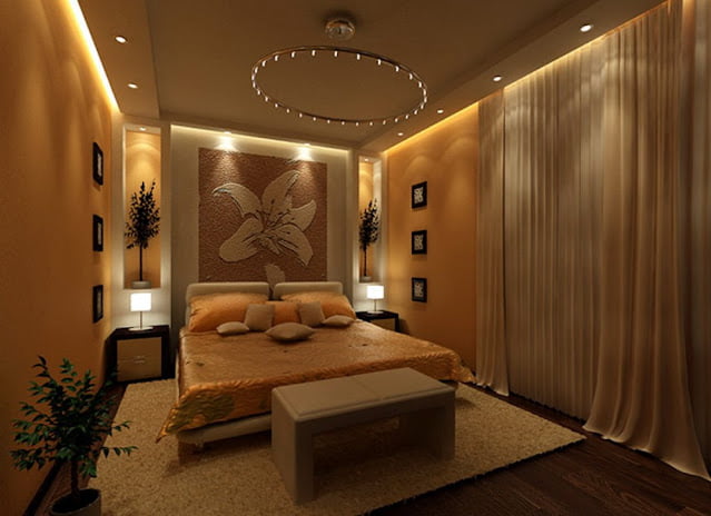 unique modern small bedroom ceiling design
