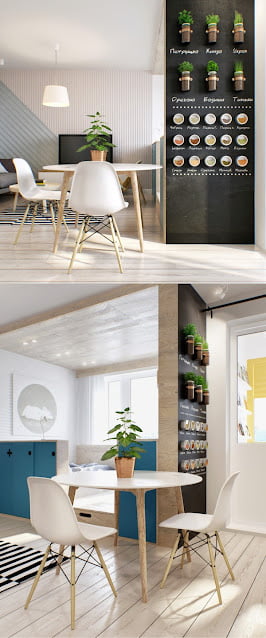 scandinavian minimalist dining room