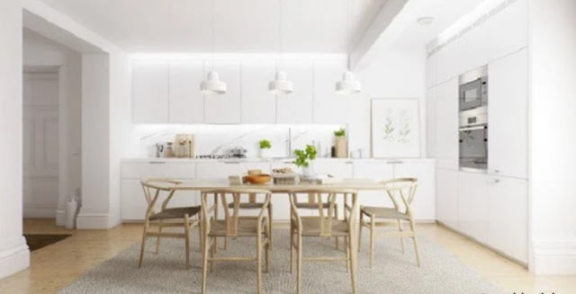 scandinavian minimalist dining room
