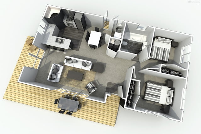 small 2 bedroom house plans and designs
