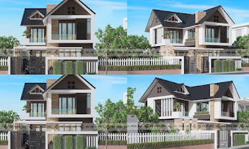 Desain Rumah Kontemporer Dua Lantai