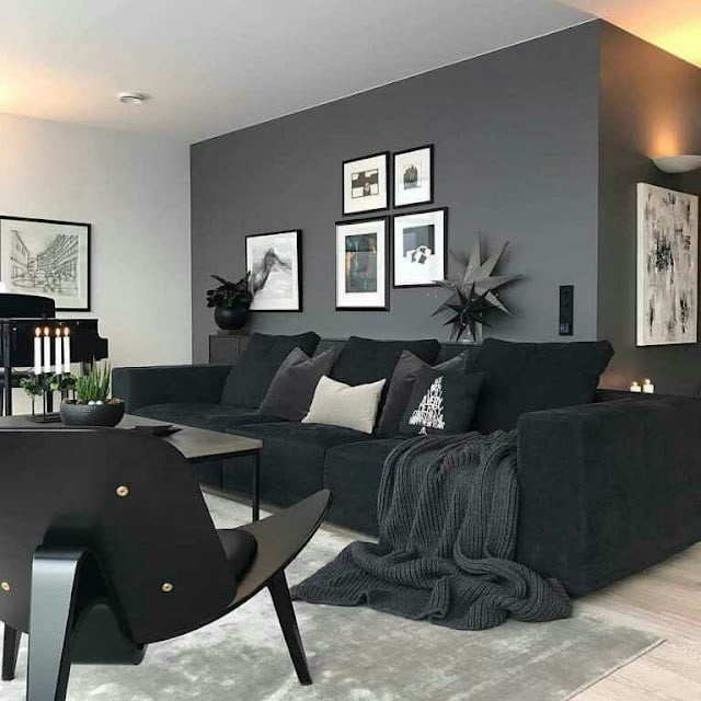 living room decorating ideas with black leather furniture