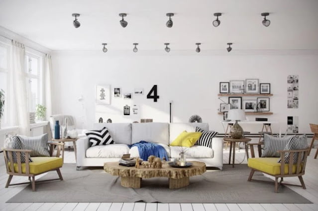 Interior decoration of living room
