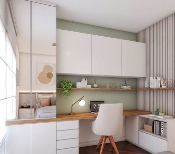 modern wardrobe with study table design modern wardrobe with study table design