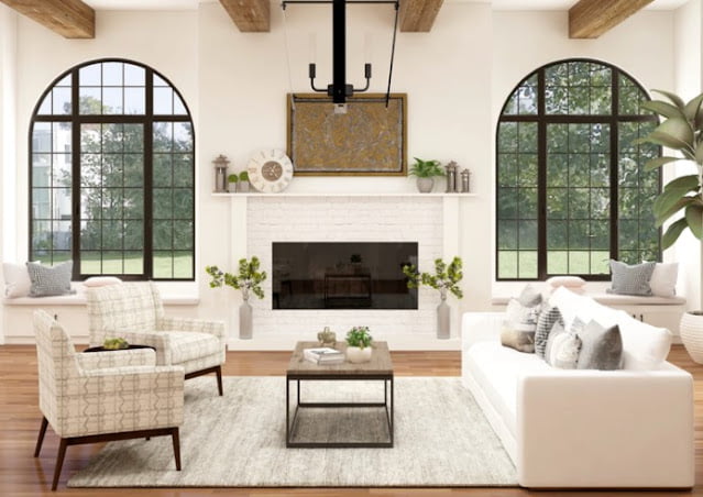Interior decoration of living room