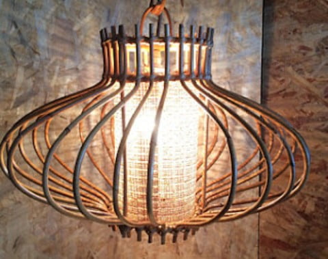 small wicker lamp shades