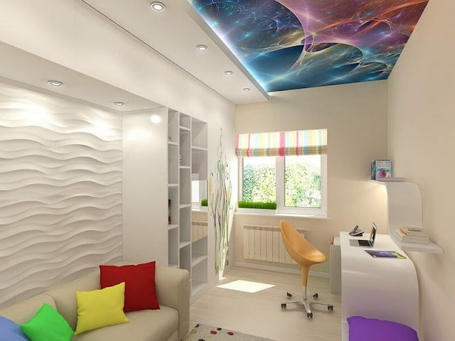 modern children's bedroom ceiling design ideas