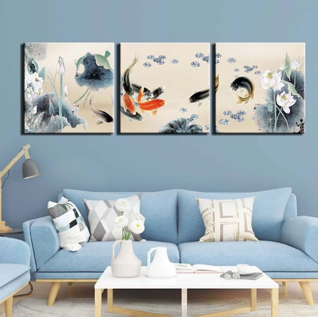 feng shui wall art living room