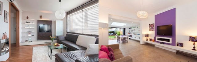 living room designs with wall mounted tv