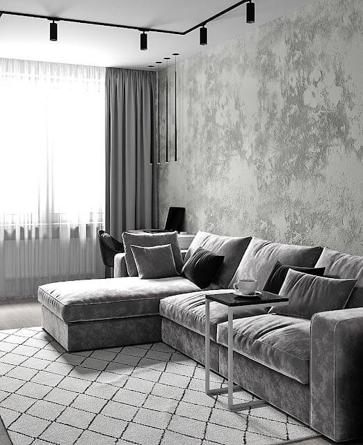 black and gray living room ideas