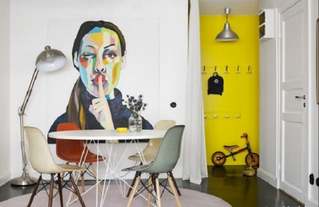 scandinavian minimalist dining room