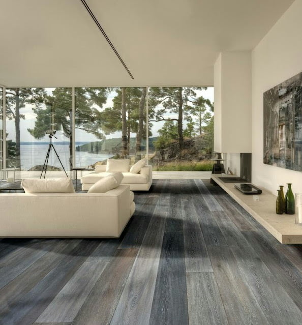Wood house flooring