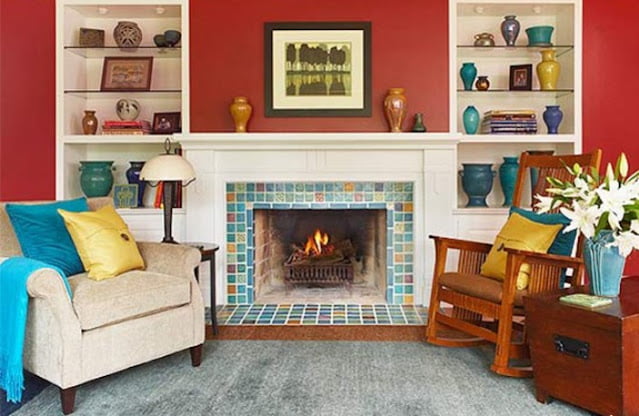 red and white living room decorating ideas