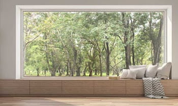 Big Window Design for Bedroom