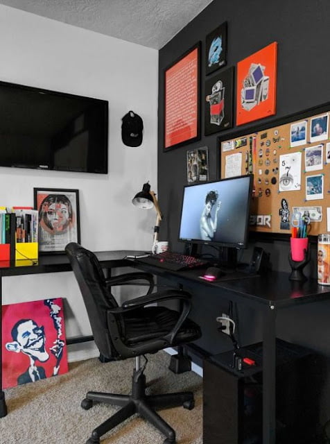 beautiful minimalist gaming computer desk ideas