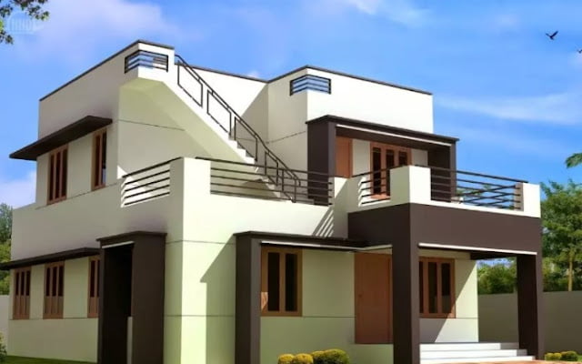 simple 2nd floor house front design