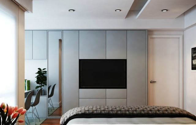 mounted tv ideas bedroom