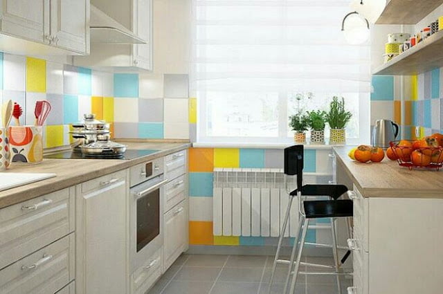 Interior design of a small kitchen Interior design of a small kitchen