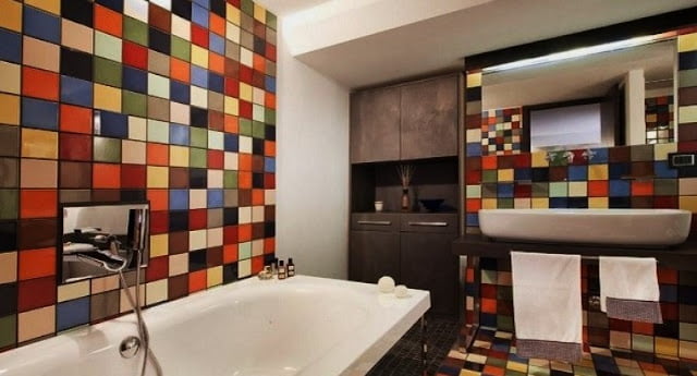 bold brights color for bathroom bold brights color for bathroom