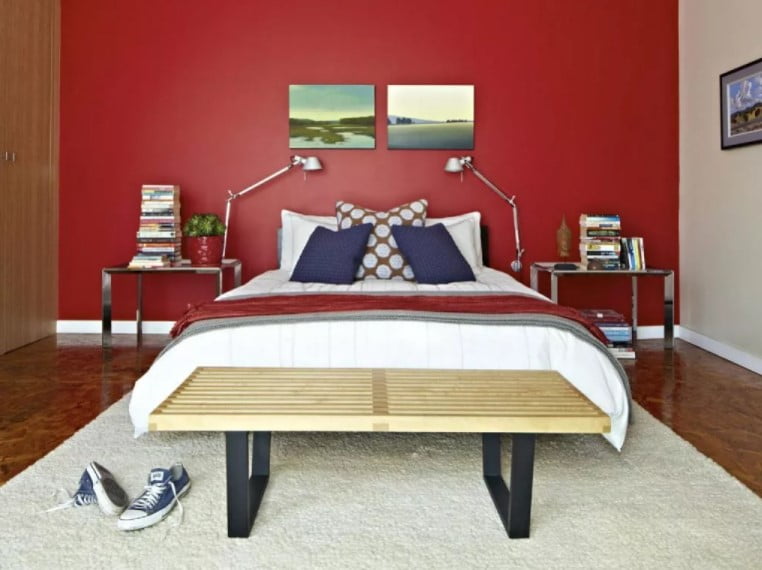 red two colour combination for bedroom walls red two colour combination for bedroom walls