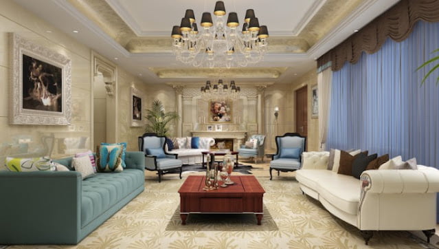 Interior decoration of living room