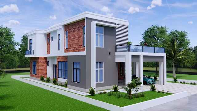 House Plan 11.5m x 21m 3 Bedrooms